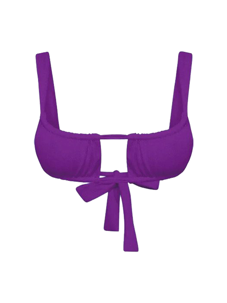 Dark Purple Bikini Top